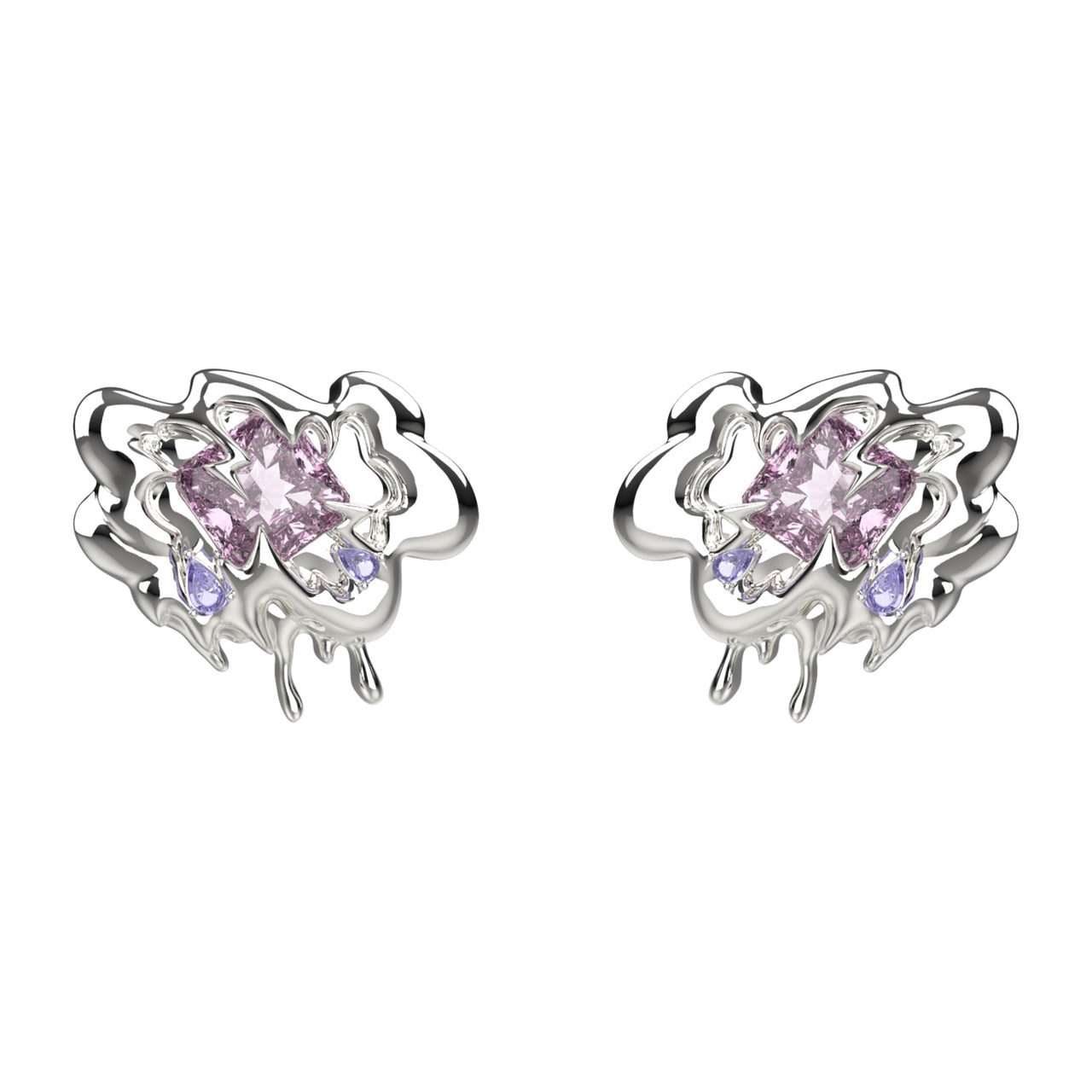 Cloudy Gummy Stud Earrings