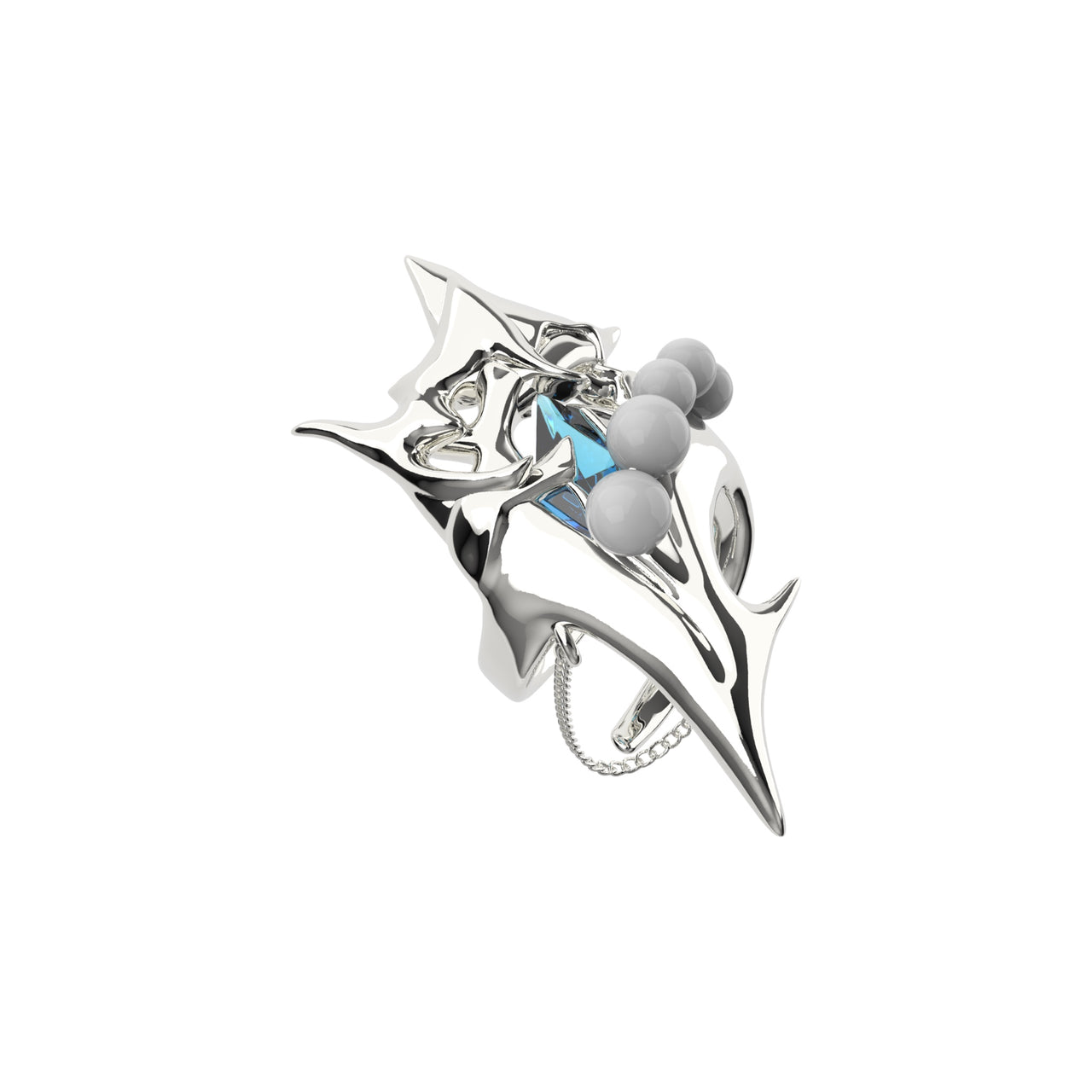 Finger Armour Pearl Ring