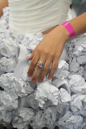 Pink-violet Biscuit Ring