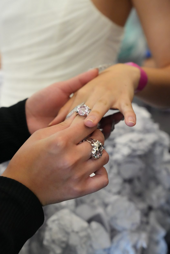 Pink-blue Biscuit Ring