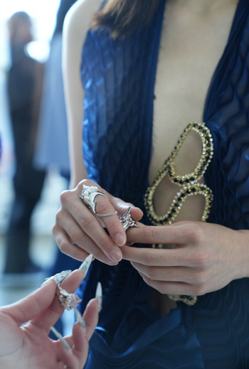 Finger Armour Pearl Ring