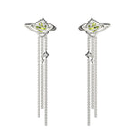 UFO Diamond Tassel Earrings
