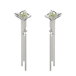 UFO Diamond Tassel Earrings